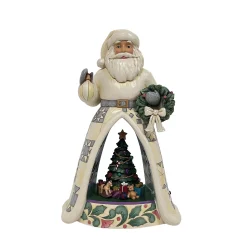 Best Sale Enesco Gift Santa Open Scene LED with Ani
