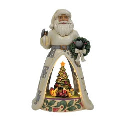 Best Sale Enesco Gift Santa Open Scene LED with Ani
