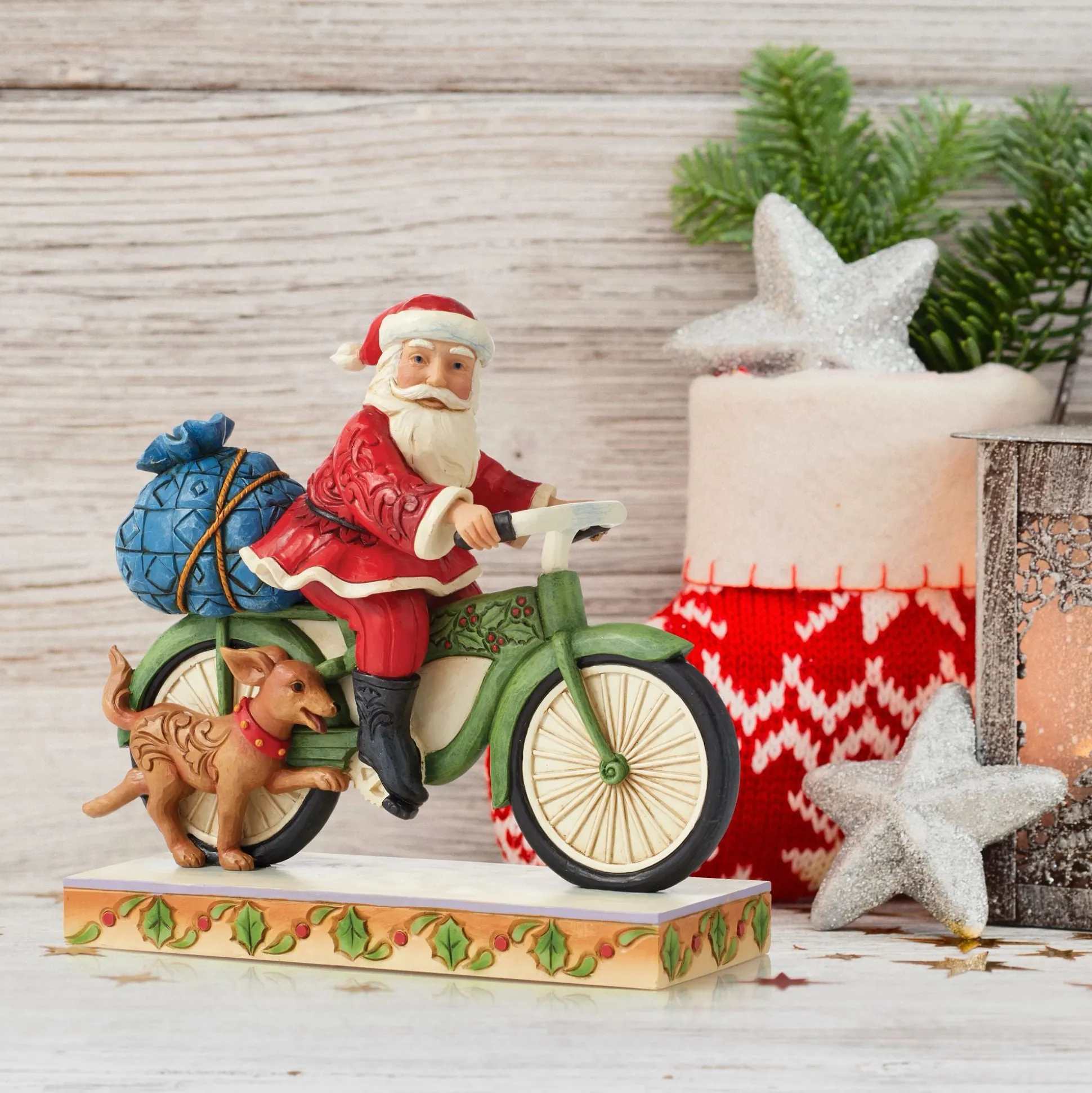 Cheap Enesco Gift Santa Riding Bicycle
