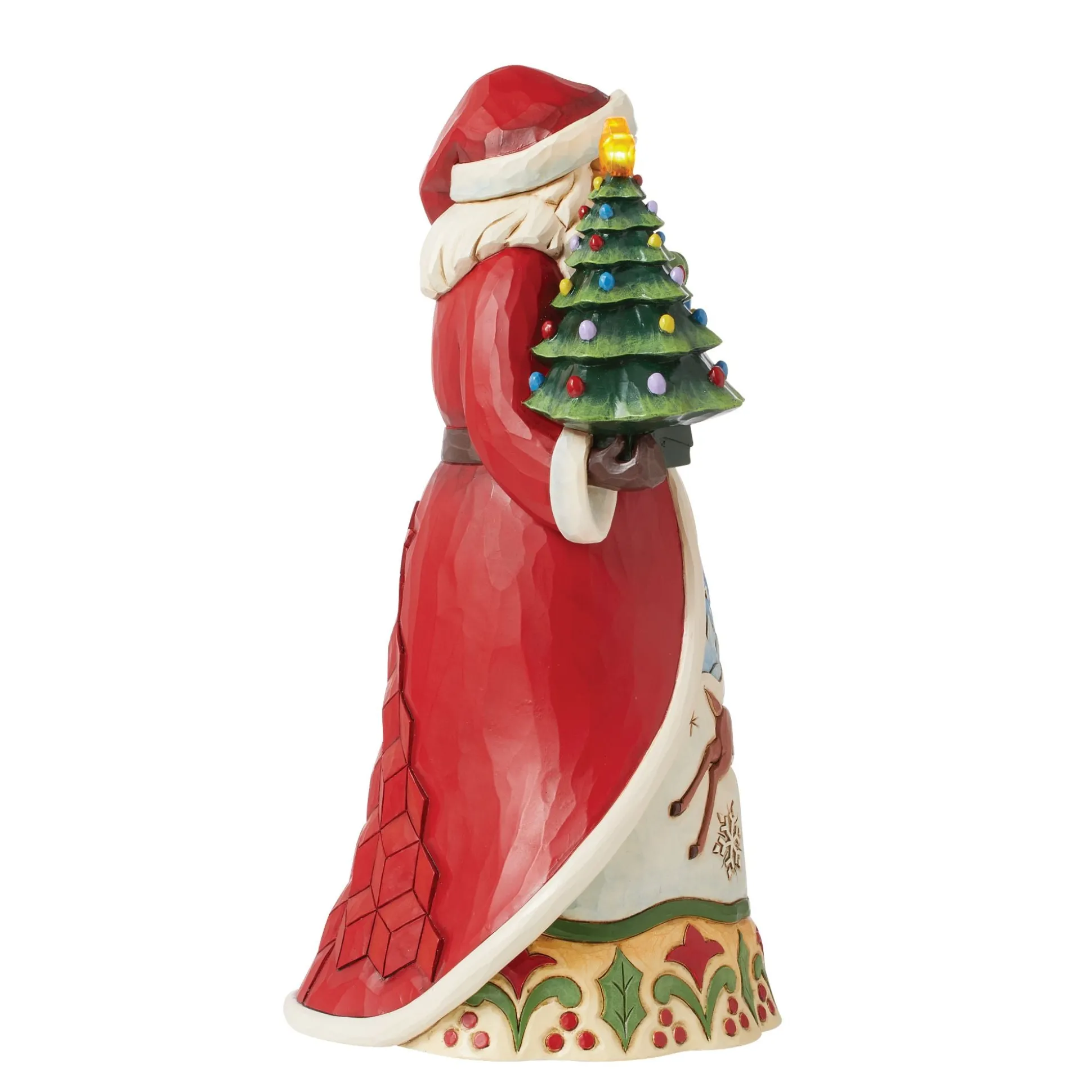 Discount Enesco Gift Santa Vintage LED Tree Fig