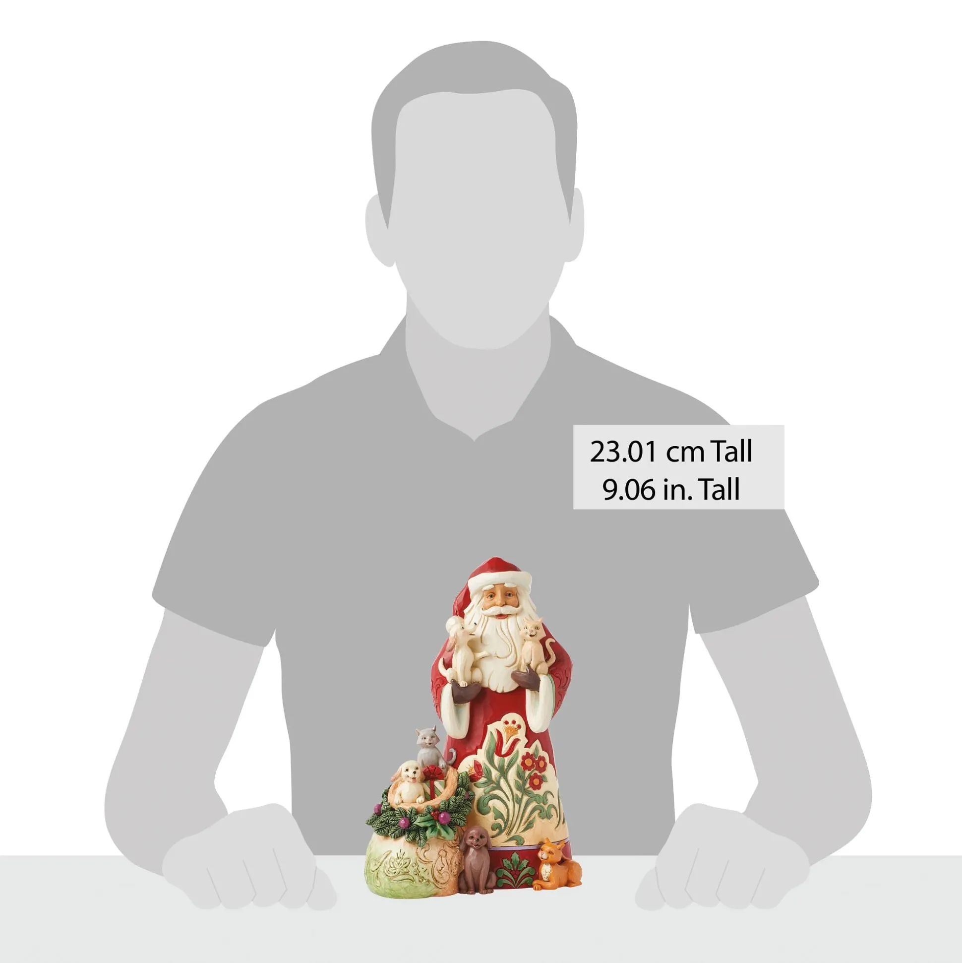 Store Enesco Gift Santa with Pets Figurine