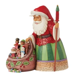 Cheap Enesco Gift Santa with PEZ Toy Bag