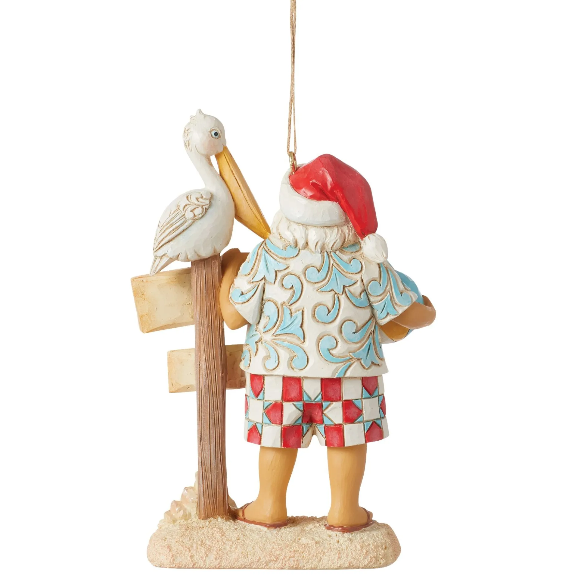 Online Enesco Gift Santa with Sign Ornament