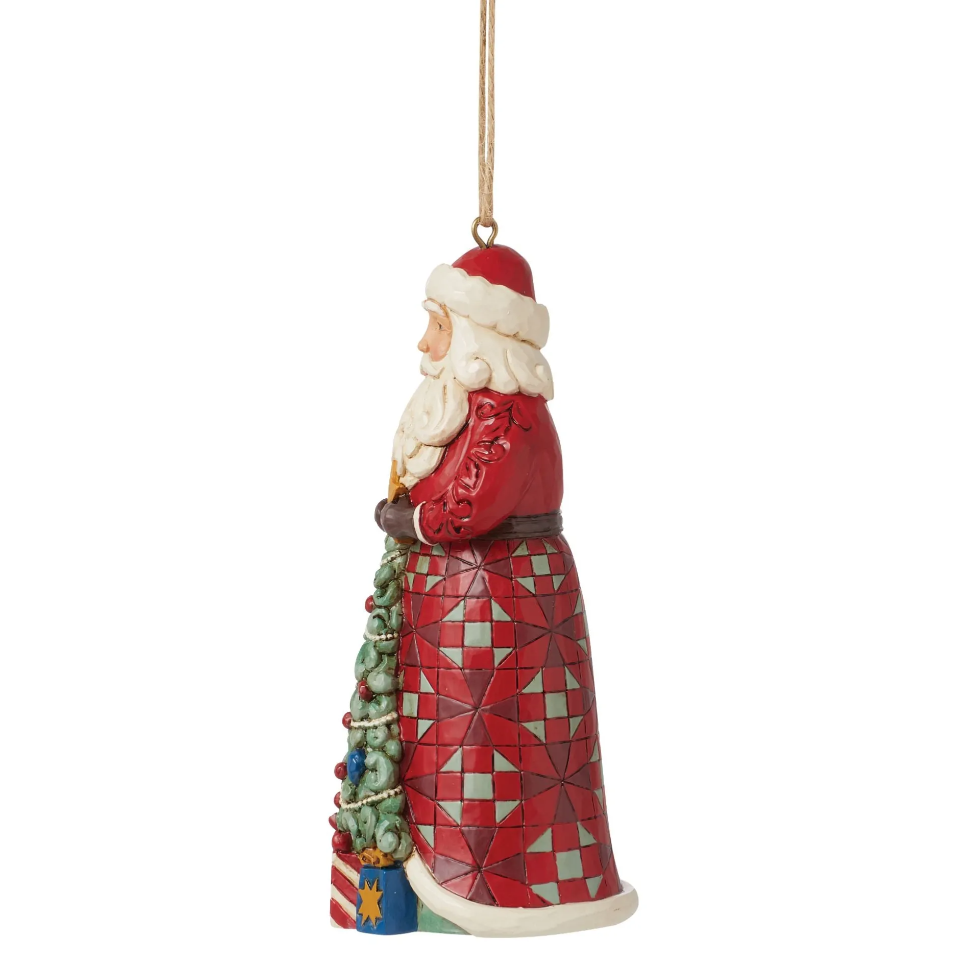 Best Enesco Gift Santa with Tree in Skirt Orn