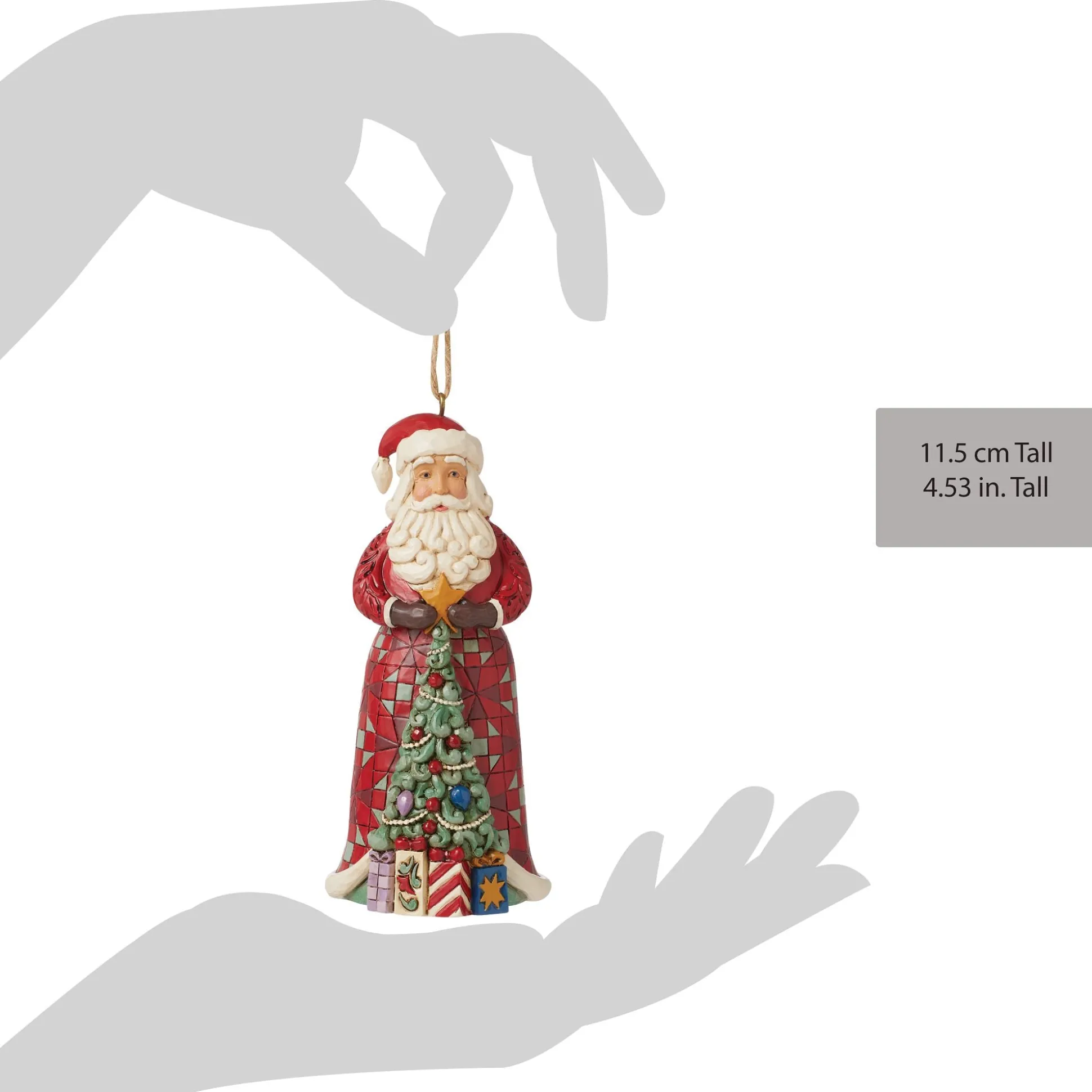 Best Enesco Gift Santa with Tree in Skirt Orn