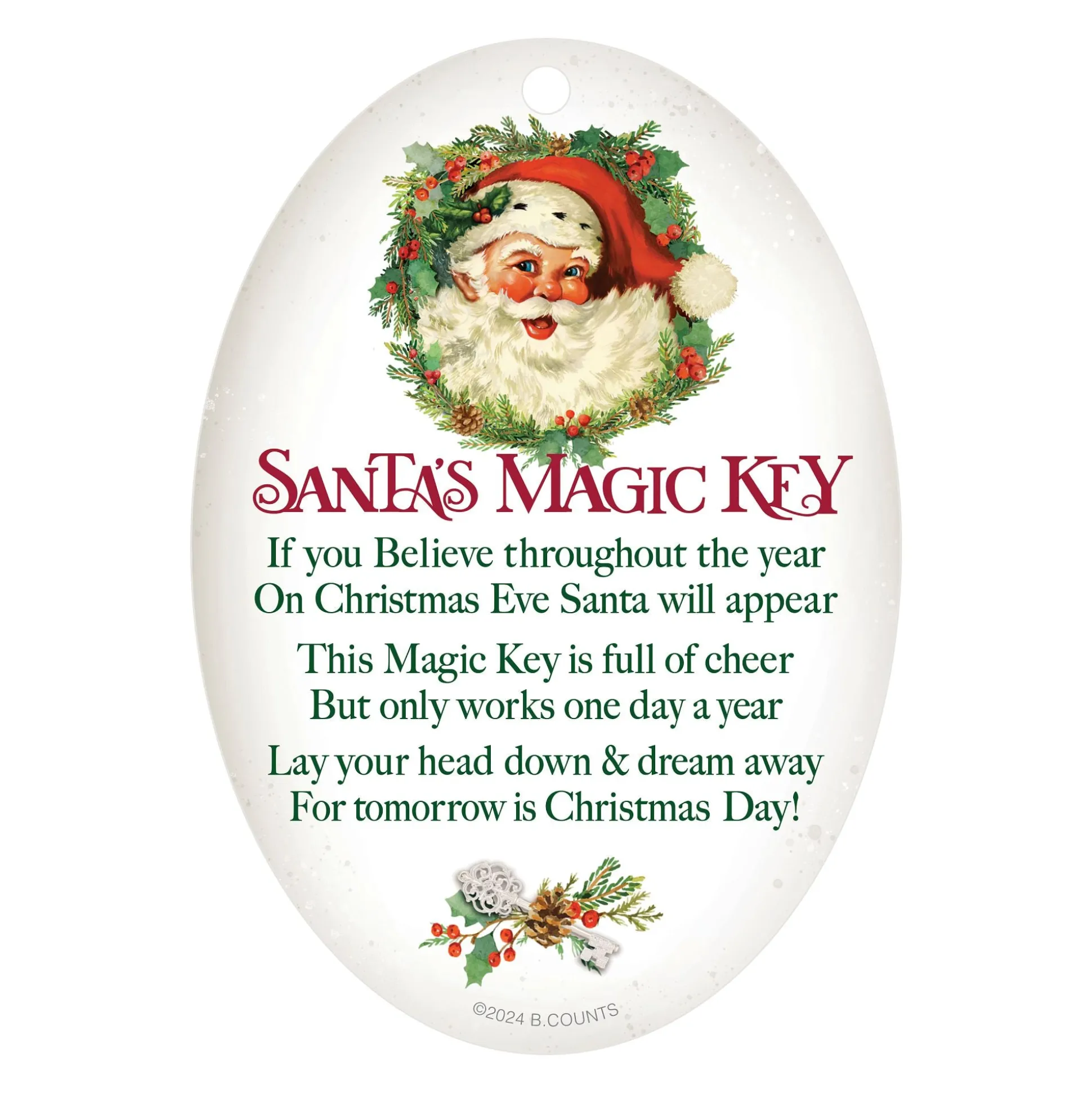 Outlet Enesco Gift Santa's Magic Key Ornament
