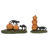 Fashion Department 56 Scary Cats Pumpkins ST/2