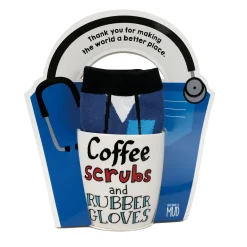 Best Sale Enesco Gift Scrubs Mug Sock CardSet