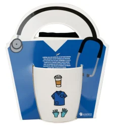 Best Sale Enesco Gift Scrubs Mug Sock CardSet