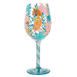 Store Enesco Gift Sea Turtle Delight Wine Glass