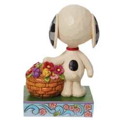 Store Enesco Gift Snoopy Basket of Tulips