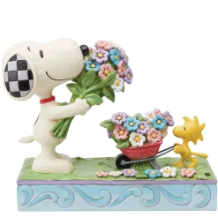 Clearance Enesco Gift Snoopy Flowers & Woodstock