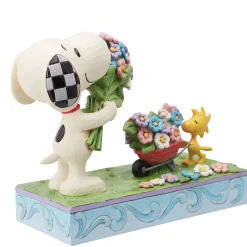 Clearance Enesco Gift Snoopy Flowers & Woodstock
