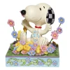 Outlet Enesco Gift Snoopy in flowers