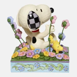 Outlet Enesco Gift Snoopy in flowers
