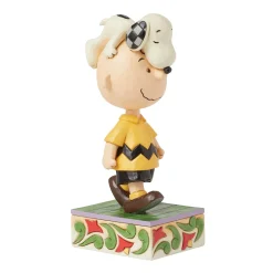 Online Enesco Gift Snoopy on Charlie Brown's Head