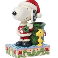 Cheap Enesco Gift Snoopy Santa and Elf Woodstock