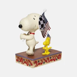 Best Sale Enesco Gift Snoopy/Woodstock with Flags