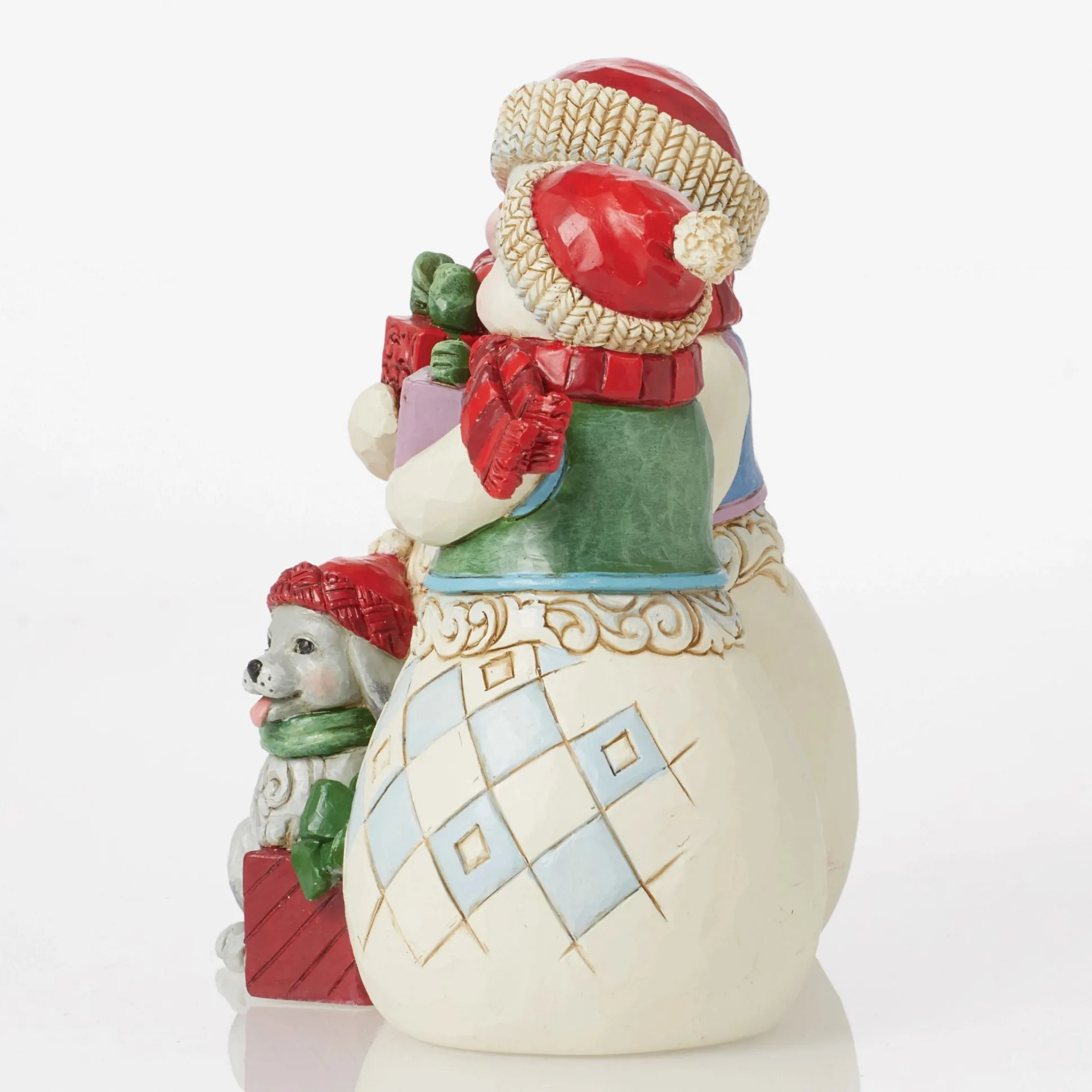 Online Enesco Gift Snow Couple with Puppy Fig
