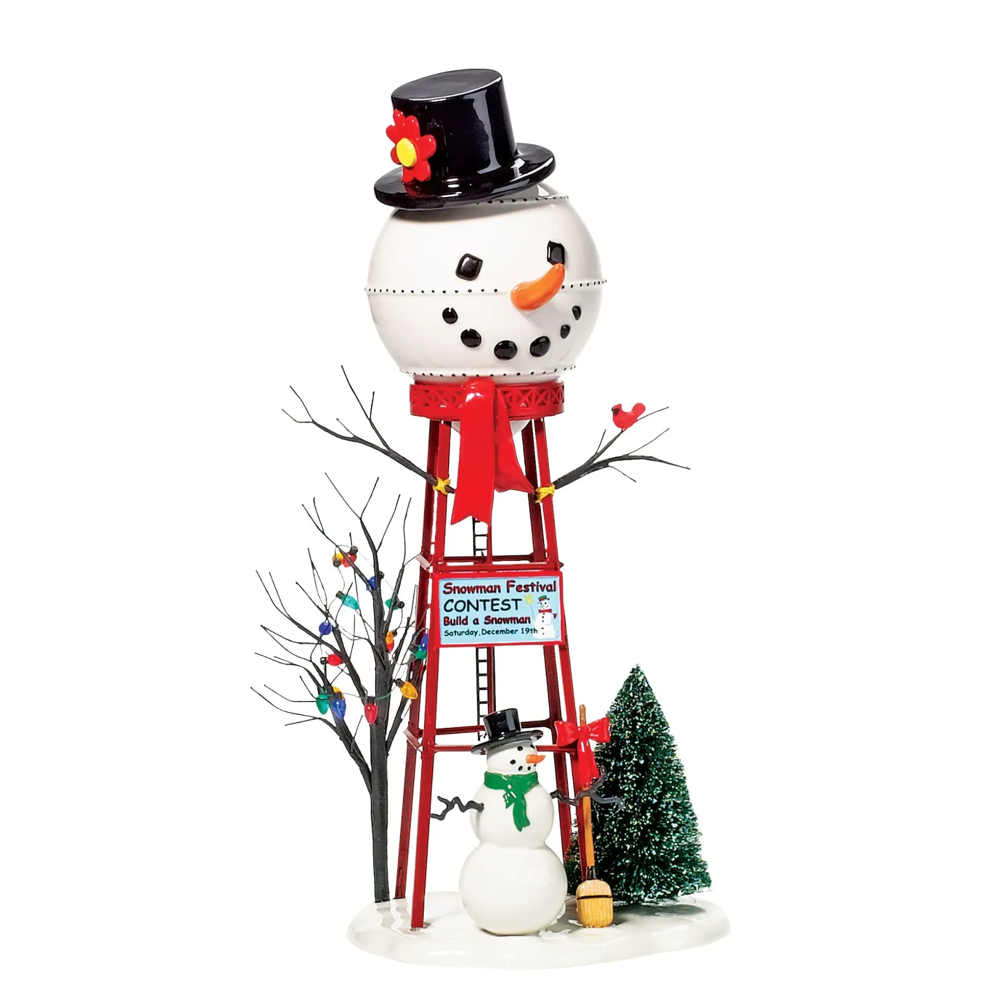 Store Department 56 Snowman Watertower