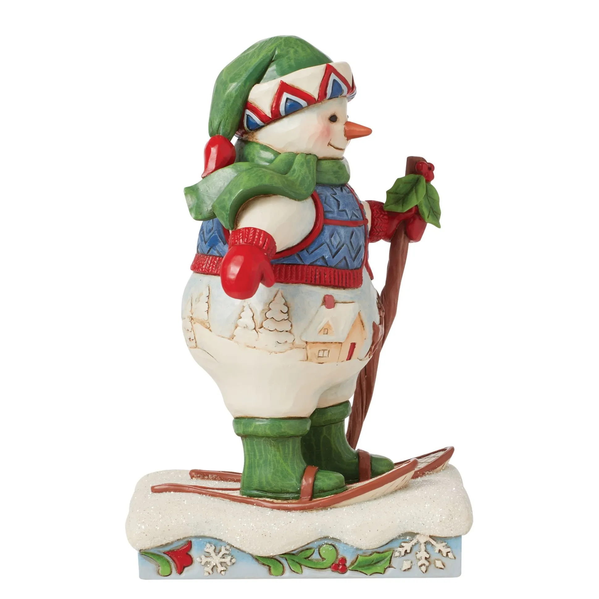 Outlet Enesco Gift Snowman wearing Snowshoes Fig