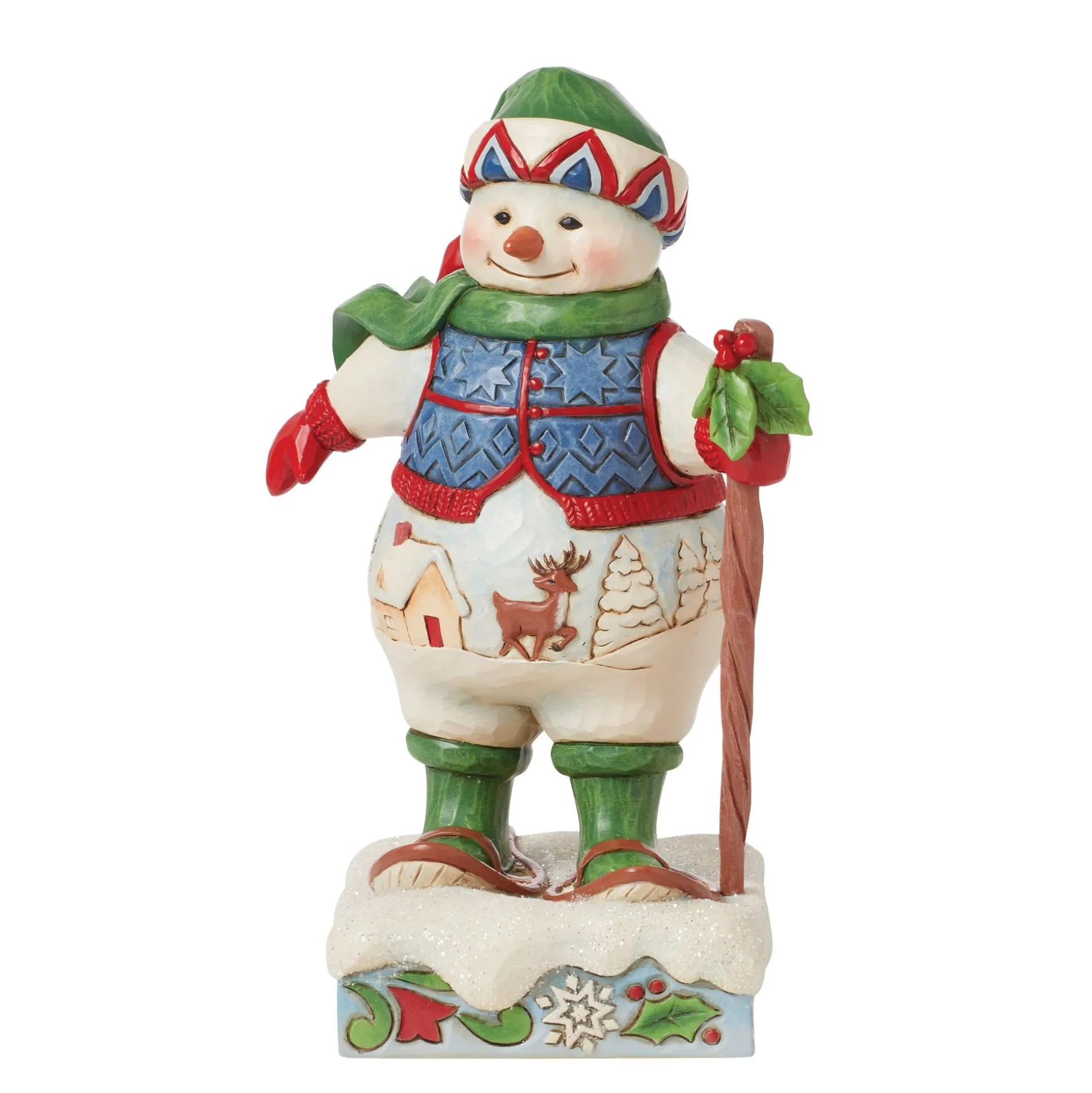 Outlet Enesco Gift Snowman wearing Snowshoes Fig