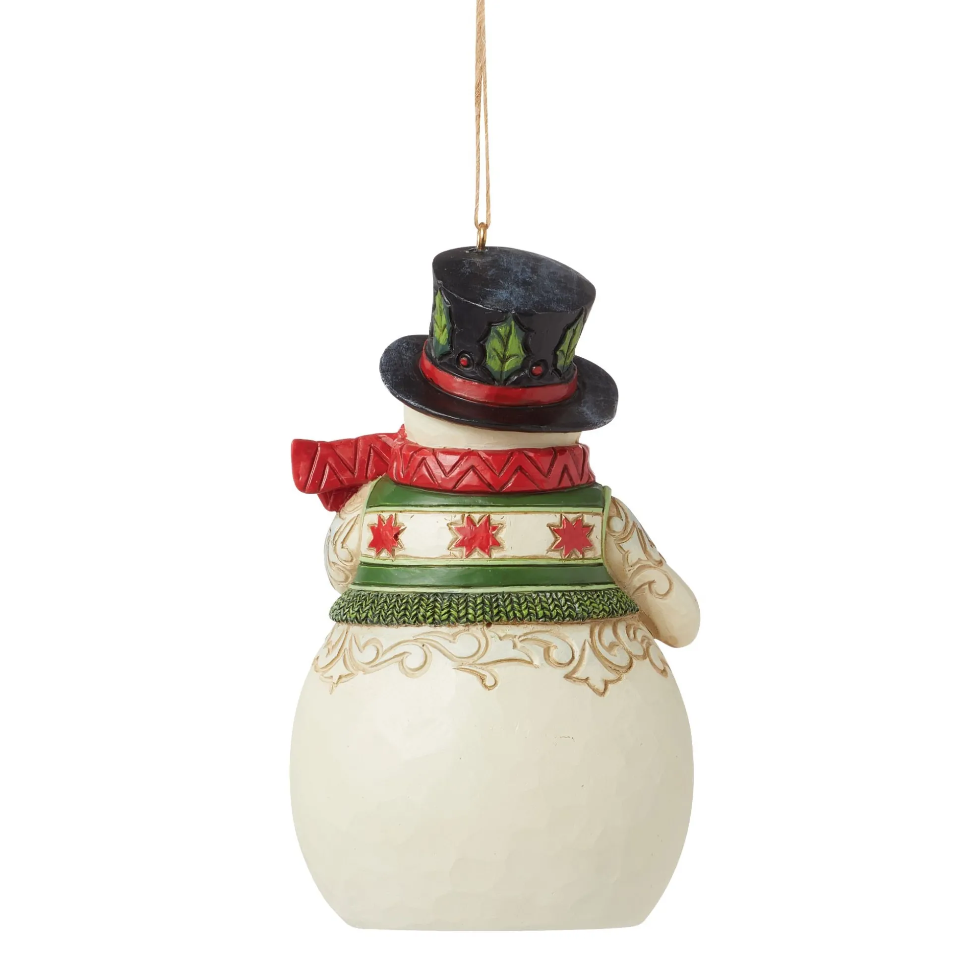 New Enesco Gift Snowman with Cardinal Orn
