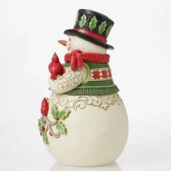 Flash Sale Enesco Gift Snowman with Cardinal Scene