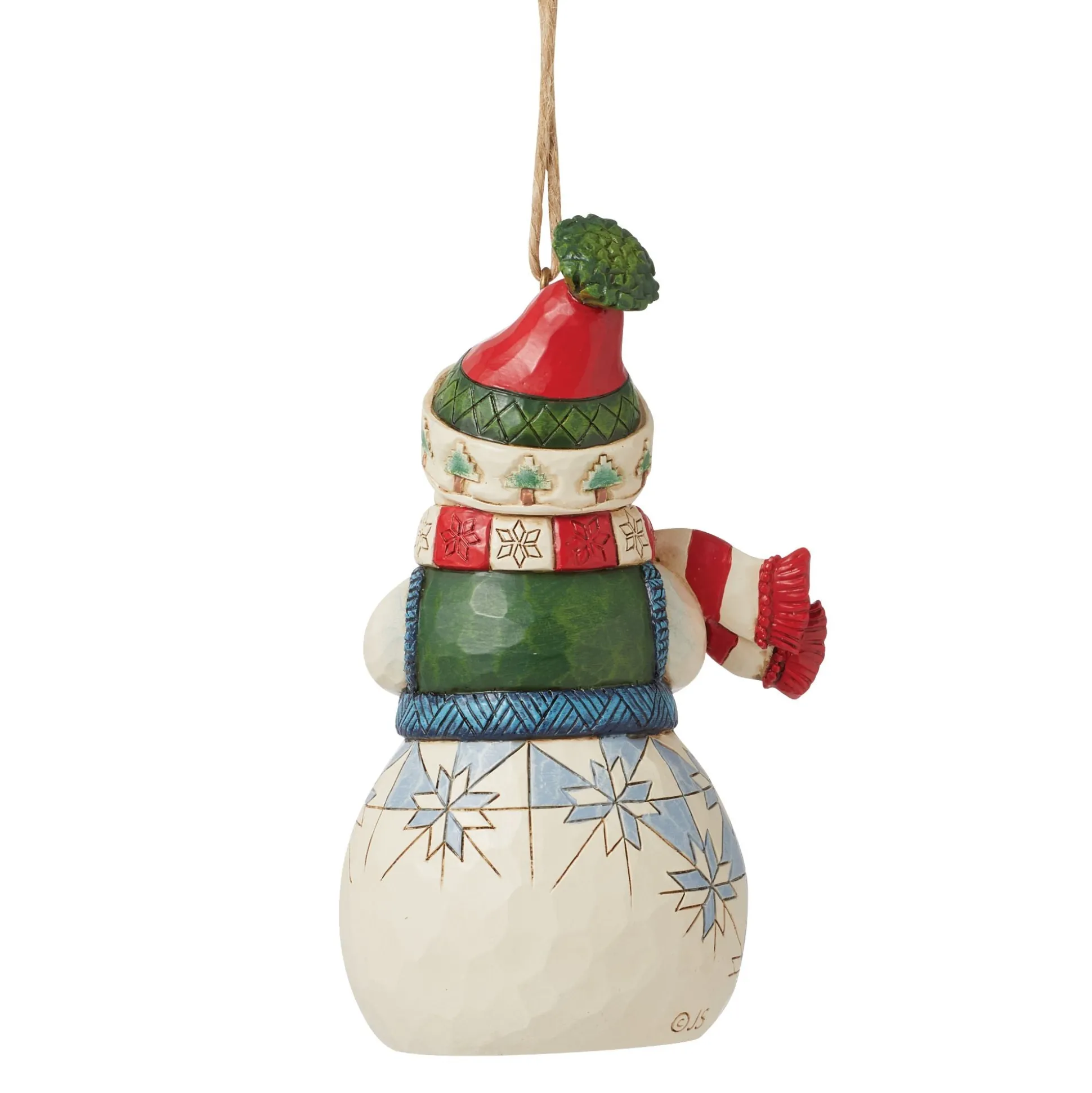 Outlet Enesco Gift Snowman with Cocoa Ornament