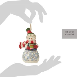 Outlet Enesco Gift Snowman with Cocoa Ornament