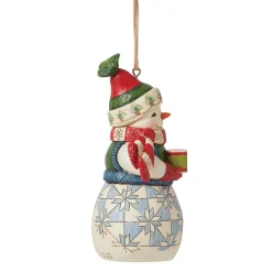 Outlet Enesco Gift Snowman with Cocoa Ornament