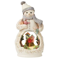Flash Sale Enesco Gift Snowman with Open Scene LED Fi