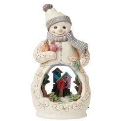 Flash Sale Enesco Gift Snowman with Open Scene LED Fi