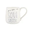 Clearance Enesco Gift SOUL SISTER ETCHED MUG