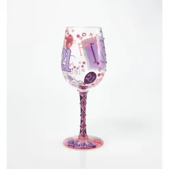 Cheap Enesco Gift 21st Birthday Wine Glass