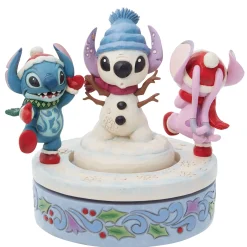 Outlet Enesco Gift Stitch & Angel Building a Snow