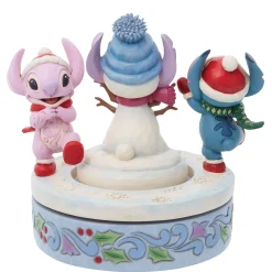 Outlet Enesco Gift Stitch & Angel Building a Snow