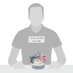 Outlet Enesco Gift Stitch & Angel Building a Snow
