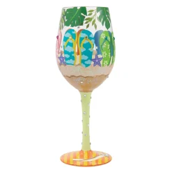 Online Enesco Gift Stuck in the Sand Wine Glass
