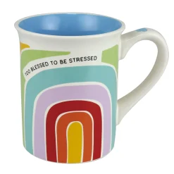 Sale Enesco Gift Too Blessed Rainbow Mug 16 oz