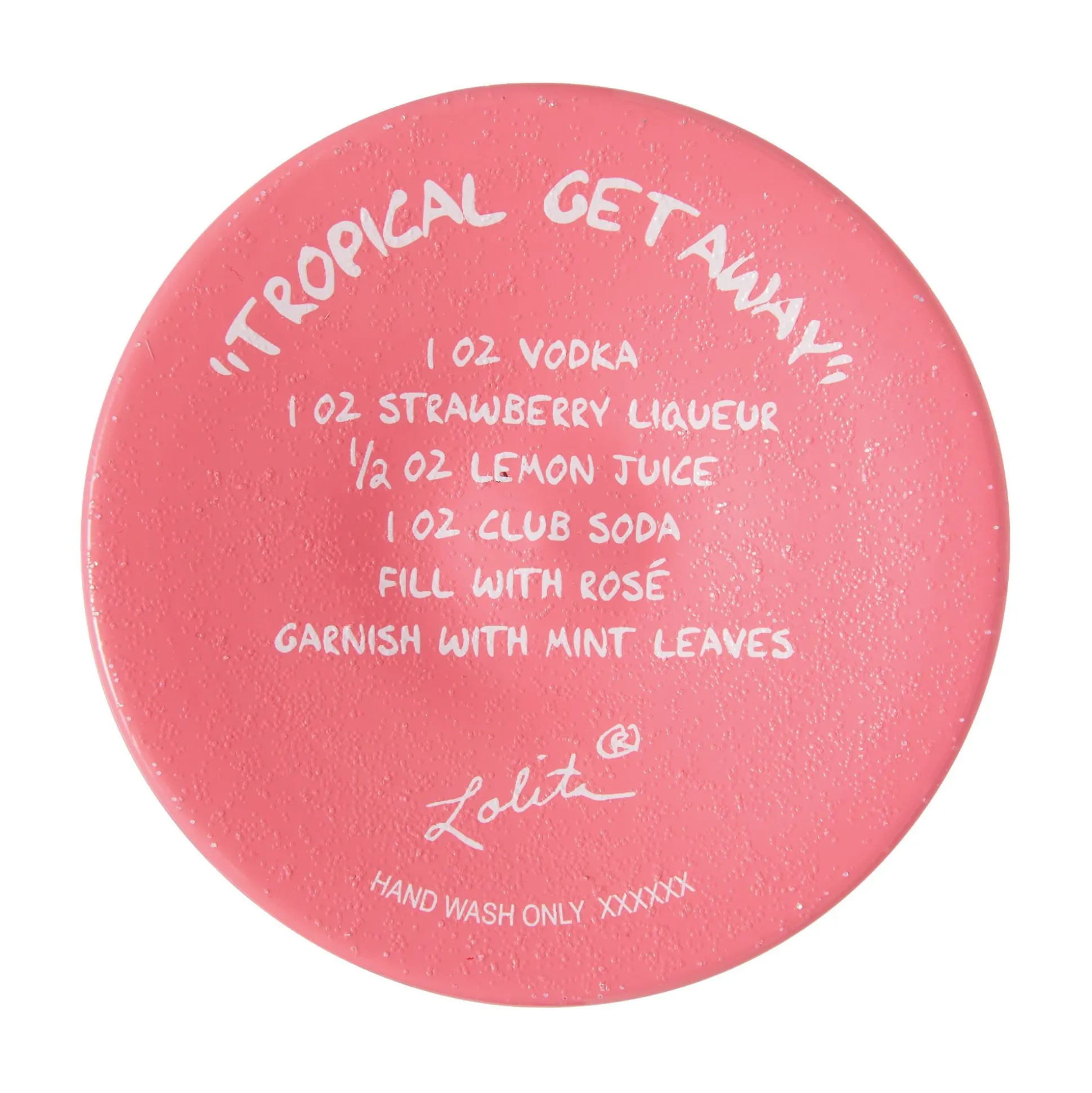 Clearance Enesco Gift Tropcial Getaway Wine Glass