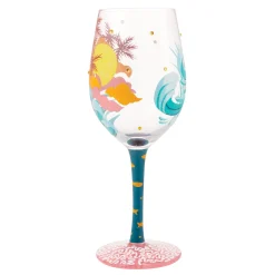 Clearance Enesco Gift Tropcial Getaway Wine Glass