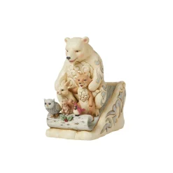 Clearance Enesco Gift Wdlnd Animals on Toboggan Fig