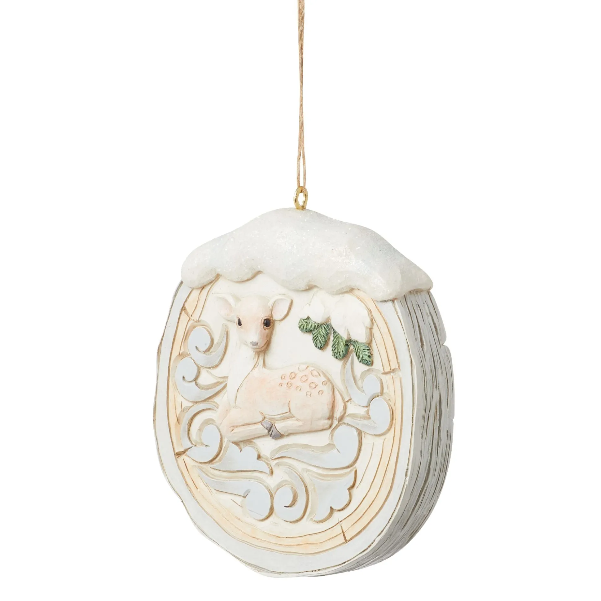 Shop Enesco Gift Wdlnd Birch Bark Fawn Scene Or