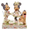 Sale Enesco Gift White Woodland Mickey&Minnie