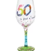 Hot Enesco Gift WINE GLASS 50 IS JUST A NUMBER