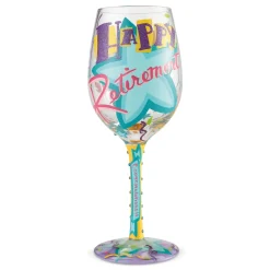 Store Enesco Gift Wine Glass Happy Retirement