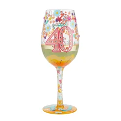 Fashion Enesco Gift Wine Glass Happy 40th Birthday