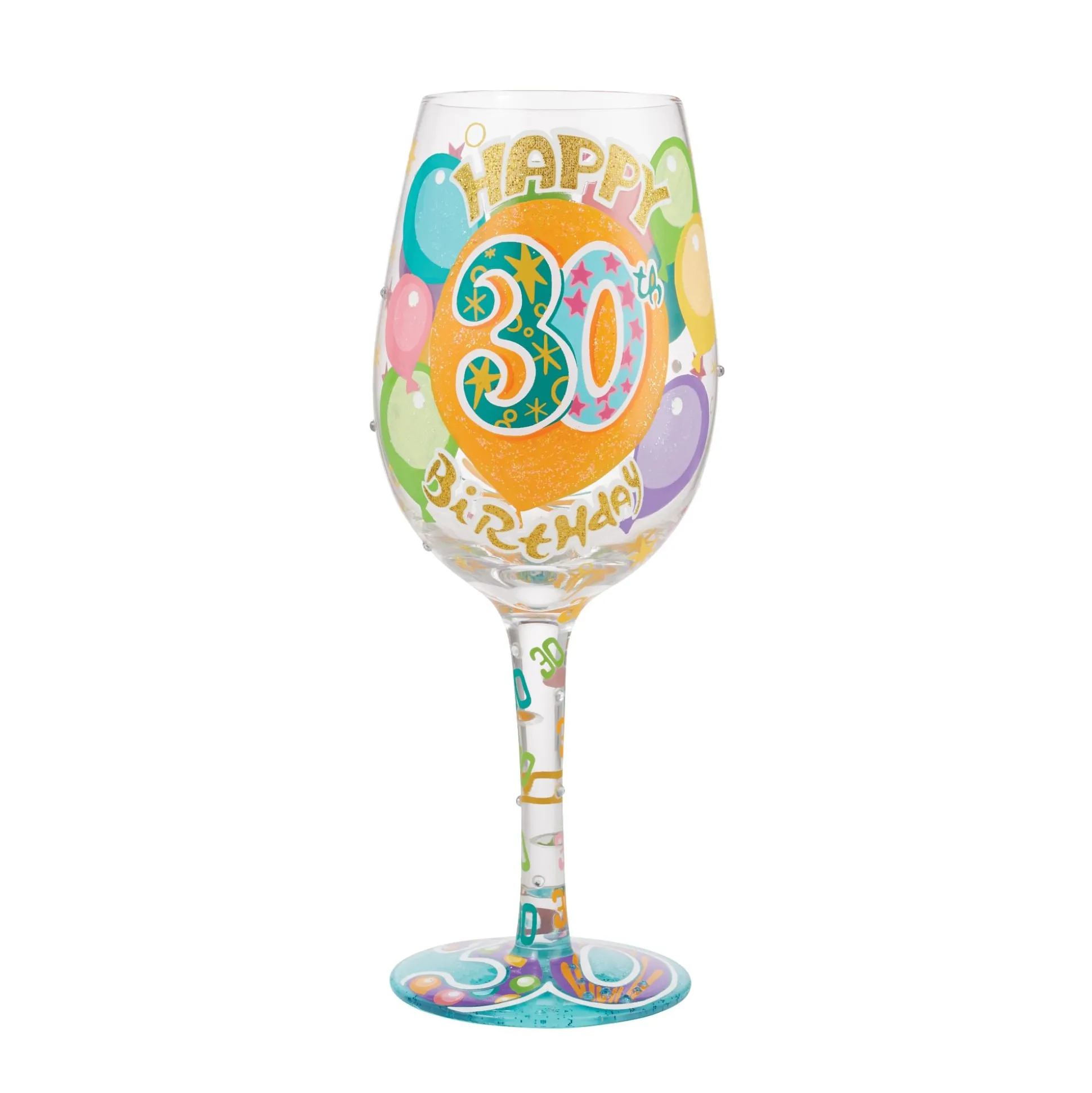 Flash Sale Enesco Gift Wine Glass Happy 30th Birthday
