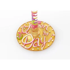 New Enesco Gift Wine Glass Queen For A Day